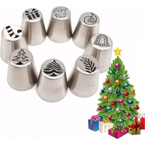 Christmas Cake Pastry Tube Mold Cream Icing Piping Nozzle Bakeware Cake Decoration Tool