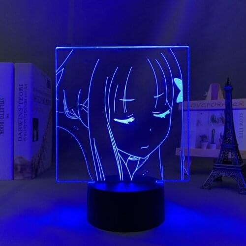 Led Lamp Anime Re Zero Starting Life In Another World Nightlight for Kids Bedroom Decor Birthday Gift Re Zero 3d Light Manga