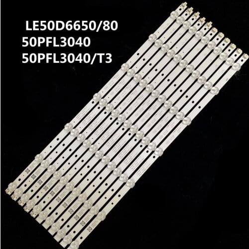 LED Backlight strip For AOC LE50D6650/80 50PFL3040 50PFL3040/T3 4708-K500WD-A3213K01