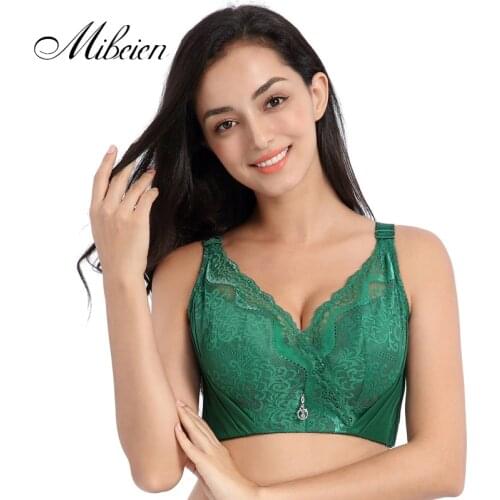 Thin steel support gathers large size underwear women lingerie femme top female Big cup plus size push up bra