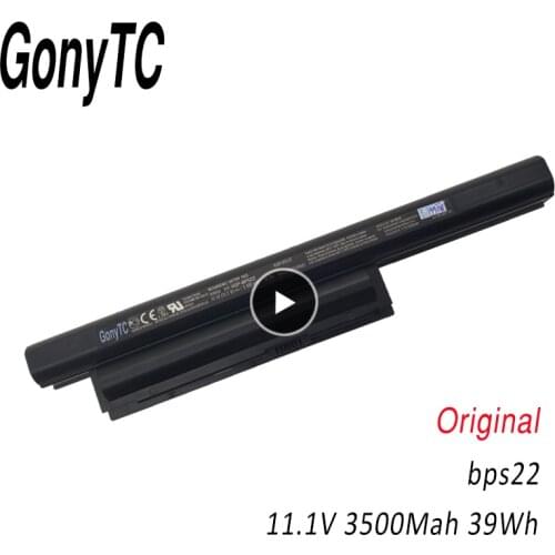 VGP-BPS22 11.1V 3500mah 39wh VGP-BPS22A Original Battery For Sony VPC-E1Z1 VPC-EA12EA/BI VPC-EA15FA/B VPC-EA16E Drop Ship