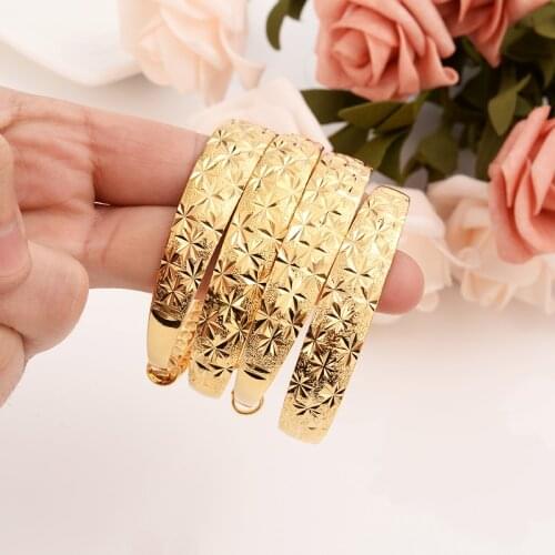 12pcs adjust Gold Bangle for Women Gold Dubai Bride Wedding Ethiopian Bracelet Africa Bangle Jewelry Gold Charm Bracelet gifts