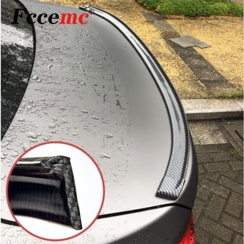 1.5M Car Rear Tail Lip Trunk Sticker Universal Modification Accessories Carbon Fiber DIY Auto Decoration For Toyota Opel Mazda