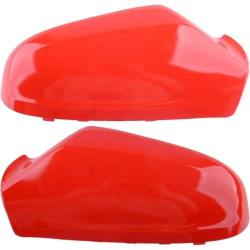 1 Pair Rearview Wing Mirror Cover Cap Shell Red ABS Fit For Vauxhall Opel Astra H MK5 2004 2005 2006 2007 2008 2009 Replacement