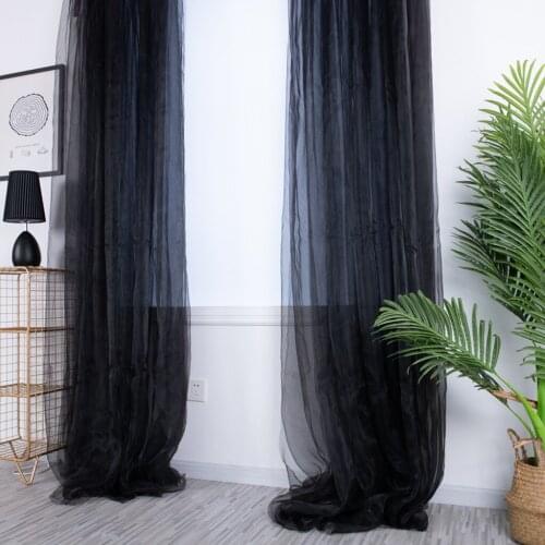 1Pcs Sheer Curtain Tulle Window Treatment Voile Birthday Wedding Festive Decor