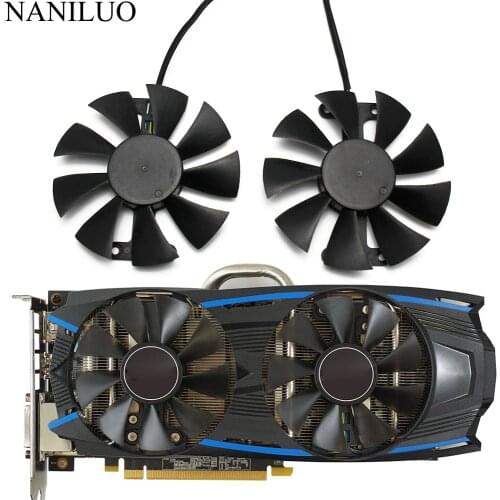 2pcs/set GA91S2H GeForce GTX 950 1060 GPU Cooler Fan For GALAXY GeForce GTX 950 GeForce GTX1060 VGA Cards Cooling Fan