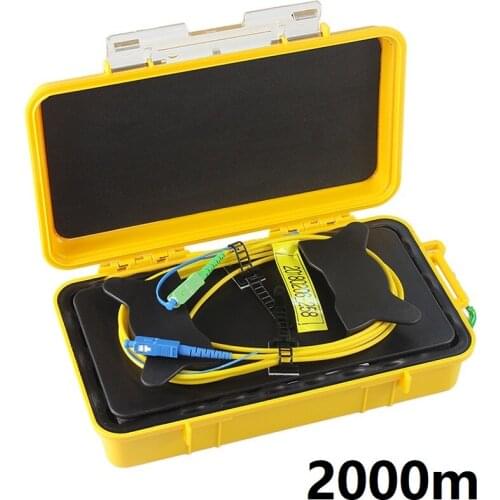 2000m OTDR Lounge Cable SC UPC FC LC ST OTDR Launch Cable OTDR Box OTDR Dead Zone Eliminator Fiber Ring Single Mode 2KM