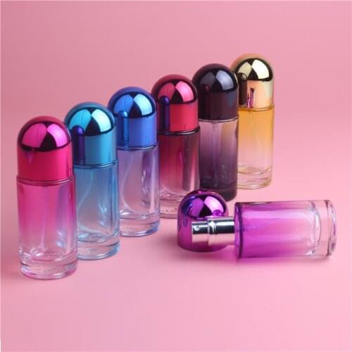 3PCS 6COLORS 20ML Brand New Mini Glass Spray Perfume Bottle 20CC Empty Perfume Bottle Refillable Perfume Atomizer Free Shipping
