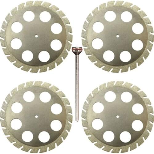 4pcs Dental Lab diamond Double sided cutting disc for Dental Cutting Plaster Disc Wheel 45*0.30mm