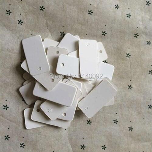 Free shipping wholesales blank white 350gsm paper tag 2x4cm 1000 pcs a lot DIY gift tag/garment labels hang tag printing