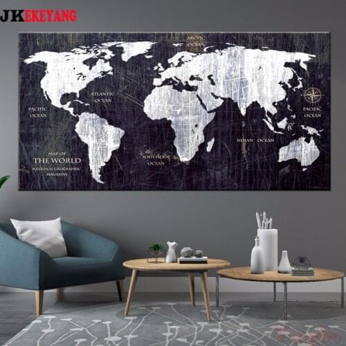 Large 5D Diy diamond painting world map Diamond Mosaic Rhinestone Embroidery cross stitch Y4112