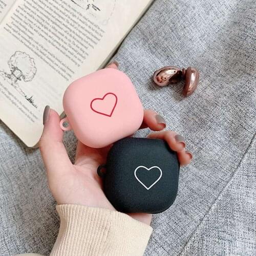 For Samsung Galaxy Buds Live/Galaxy Buds Pro Case Fashion Love Heart Pattern Frosted PC Hard Earphone Case Headset Protect Cover