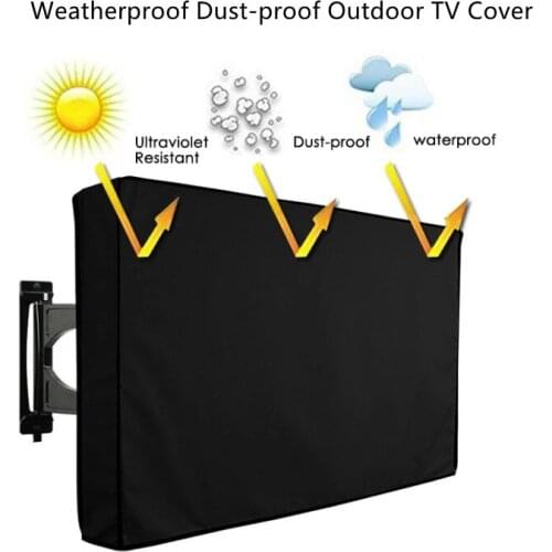 TV Cover Weatherproof Dust-proof Outdoor TV Cover 22-42inch LCD TV Outdoor Dust-proof Microfiber Cloth Protect tv hoes buiten