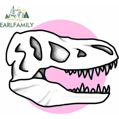 EARLFAMILY 13cm x 11.1cm For Dinosaur Eats Man Car Decal Funny Car Stickers Vinyl Material Waterproof Scratch-proof Decor