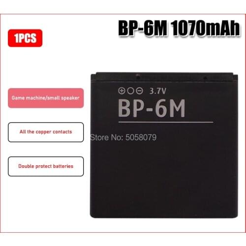 BP6M BP-6M Mobile phone Battery For Nokia N73 N77 N93 N93S 3250 6151 6233 6234 6280 6288 6290 9300 BATTERY N73