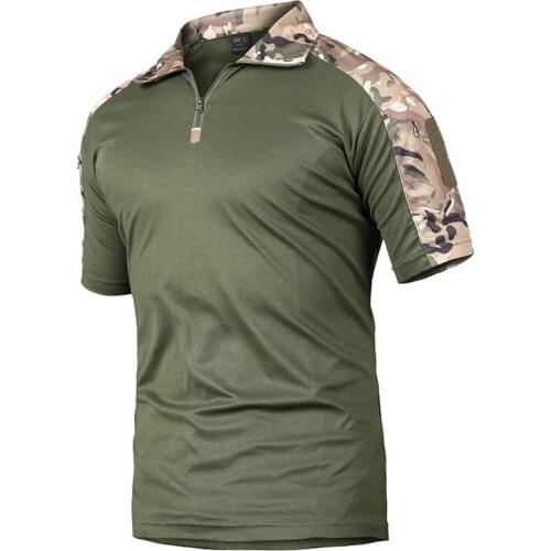 Men Summer Military T-Shirt Army Combat T Shirt Quick Dry Tactical Clothes Casual Plus Size Fitness T Shirts Short Sleeve Tees