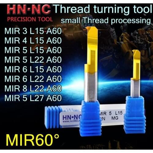 MIR 3 L15-4 L15-5 L15-5 L22-6 L15-6 L22-8 L22-8 L27 A60 MIR 60 degrees thread Thread turning tool small Thread processing