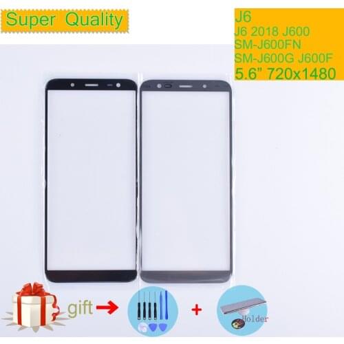 J6 For Samsung Galaxy J6 2018 J600 J600F SM-J600F/DS SM-J600G/DS Touch Screen Front Outer Glass TouchScreen Lens j6 LCD Front