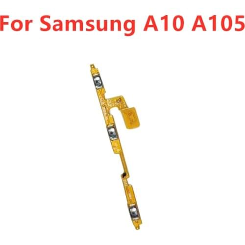 For Samsung A10 A105 Power Volume Side Key Button Flex Cable ON OFF Switch For SAMSUNG A105 Flex Cable Replacement Repair Parts