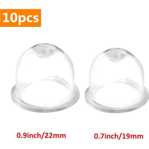10pcs Carburetor Spare Parts 19/22mm Carb Primer Bulb Cap Small Fuel Pump For Chainsaws Blower Trimmer Brushcutter Replace