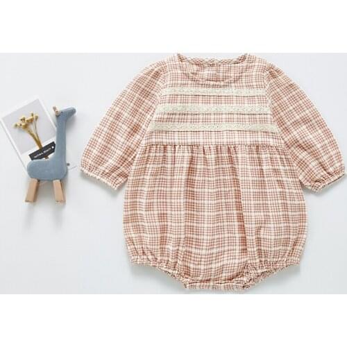 Baby Girl Clothes 0-2 Year Long Sleeve Romper Jumpsuits One-piece 2021 New Autumn Fashion Cotton Newborn Baby Girl Rompers