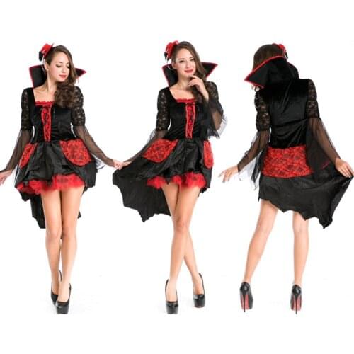 Halloween Gothic movie depending on the actors clothes, adult female vampire earl foreign suit suitable for any figure
