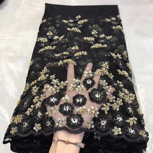 Sequined Lace Fabric In Nigeria African Lace Fabric 2021 High-quality Lace French Lace Fabric For Garment Sewing J4015