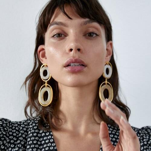Lalynnly ZA Fashion Drop Earrings For Women Girls Jewelry Pearls Dangle Earrings Party Birthday Wedding Brincos 2020 New E78571
