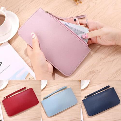 Hot Sale Women Lady Clutch PU Leather Wallet Case Purse Handbag Long Card Holder Phone Bags High quality