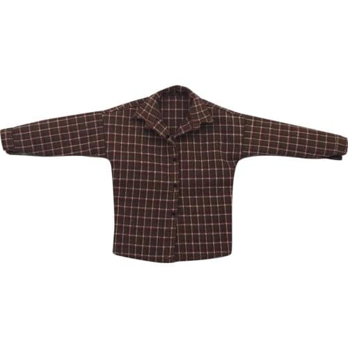 1/6 Scale Male Plaid Shirt Clothes Clothing Casual Wear 12" Action Figure
