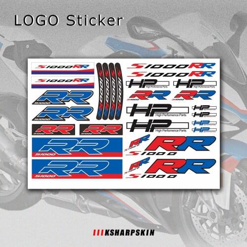 New sale Motorcycle body Stickers Reflective Waterproof fuel tank tail box logo decals Kit set For BMW S 1000 RR s1000 rr