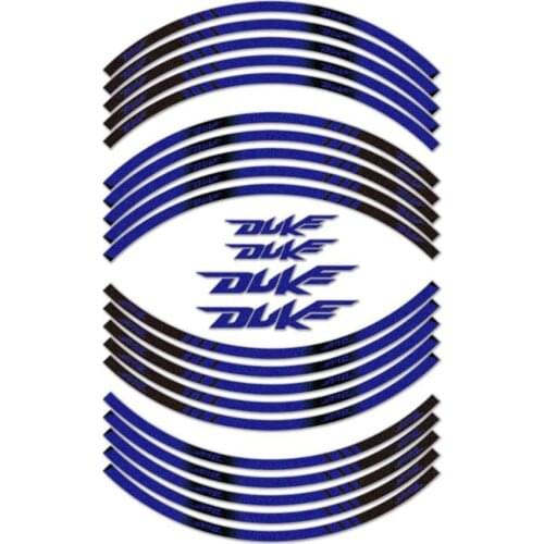 Motorcycle stickers for DUKE reflective decals wheel hub stickers color wheel decals