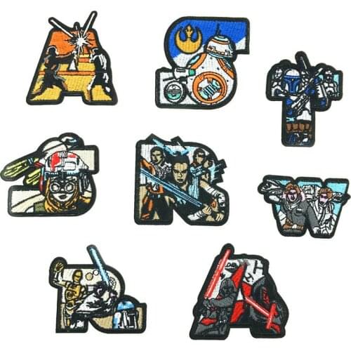 Star Wars Iron On Embroidered Clothes Patches For Clothing Stickers Garment Wholesale