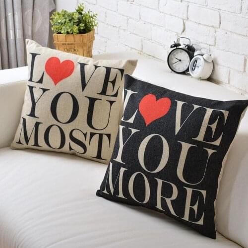 Love pillow cover, creative Wedding lover couple throw pillow case pillowcase wholesale