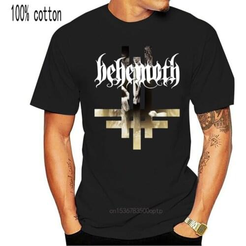 New Behemoth Heavy Bloody Death Metal Logo Symbol T-Shirt Black-Navy Men-Women Basic Models Tee Shirt