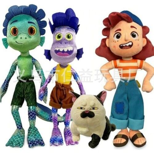Disney pixar Luca Alberto Sea Monster Plush Toy Cartoon Purple Girl Stuffed Toy Soft Plush Figure Doll Birthday Gift Children