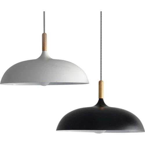 Simple Modern LED Pendant Light Nordic Design Loft Decor Wood Iron Hanging Lamp Dining Room Home Lighting Droplight Luminaire