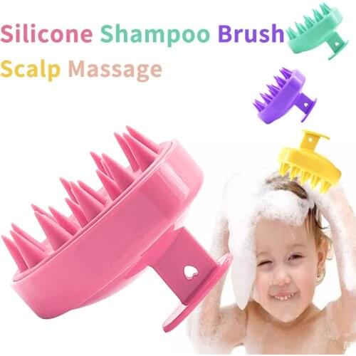 High Quality Soft Silicone Head Scalp Massage Hair Cleaning Shampoo Brush Comb Bath Slimming Massage Brush Body Shower Brush