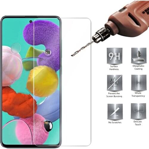 Tempered Glass For Samsung Galaxy A51 A50 A71 A30S A30 A21S A70 A31 A10 M21 A40 M31 A41 Screen Protector Glass Sansung A 50 A 51