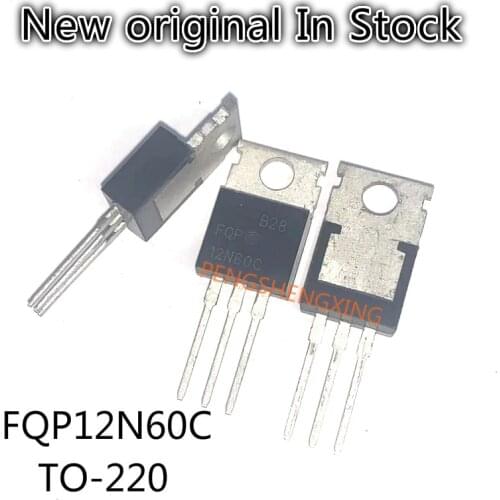 10PCS/LOT FQP12N60C 12N60 MOS field effect tube 12A 600V TO-220 New original spot hot sale