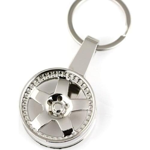 10pcs/lot wheel rim keychain key ring wheel hub key chain key holder 3D car key chain portachiavi llaveros hombre free shipping