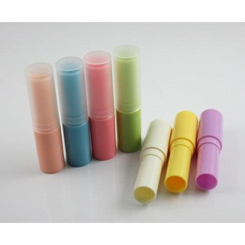 20/50/100pcs 4gEmpty Lipstick Tube Plastic Lip Balm Container Mini Cosmetic Lipstick Gloss Sub-bottling 7 Color