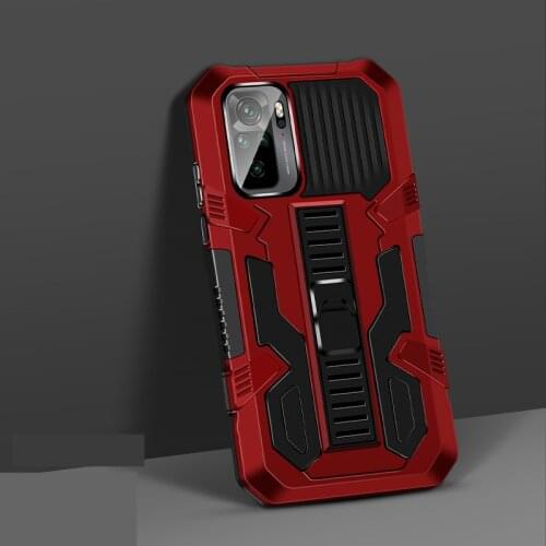 2021 Rugged Armor Phone Case For Xiaomi Redmi Note 10 10S Shockproof Kickstand Protection Back Cover For Redmi Note10 Pro Max Ca