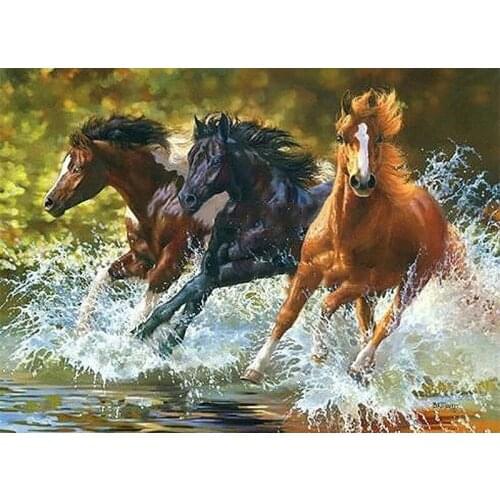 5D round square diy Diamond embroidery animal diamond cross stitch resin diamond painting diy diamond painting horse