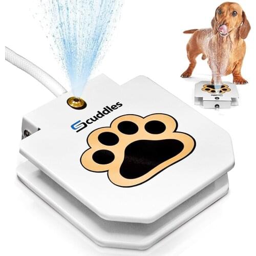 Automatic Dog Water Fountain Step On Toy Outdoor With Pets Security Without Electricity For Big Medium Small Dogs Drinking
