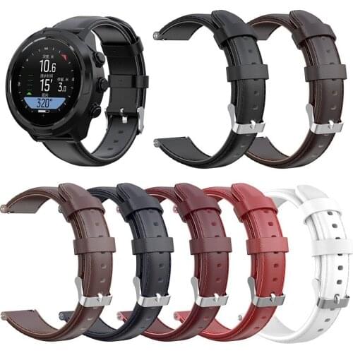 Quick Fit Genuine Leather Straps For Suunto 9/7 Spartan Sport Wrist HR Baro D5i TRAVERSE Watchband High Quality