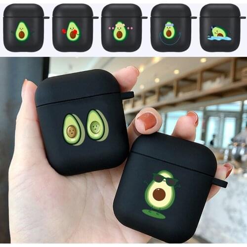 Airpods Cases for Apple Airpods 1/2 Case Wireless Bluetooth Earphone Case Matte Avocado Print Pattern Cover