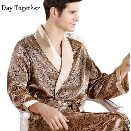 Day Together Men's Silk Robes China