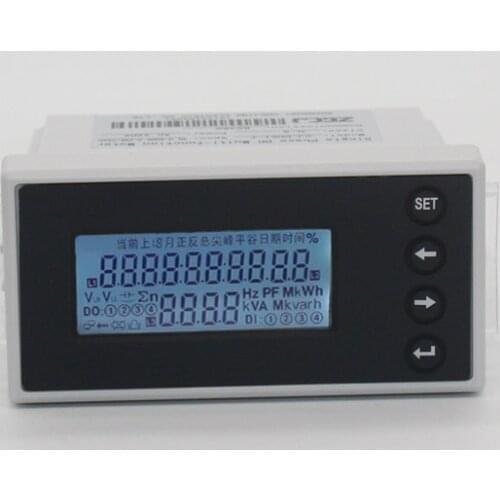 DC 0-200A,DC 0-500V DC voltage and ampere meter 96*48mm DC volt & ampere instrument with RS485 connection in stocks