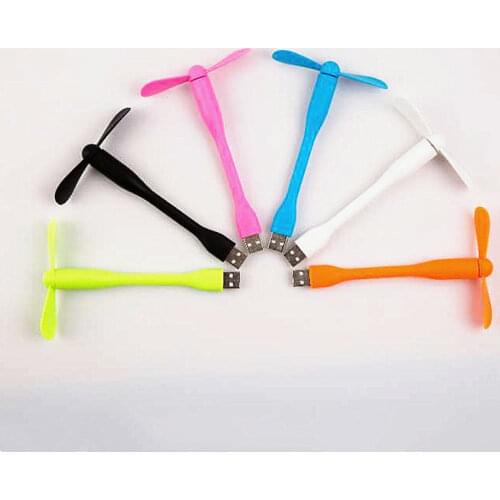 Mini Flexible Bendable USB Fan for Power Bank Laptop PC AC Charger Portable Hand Fan Computer Summer Gadget usb portable fan